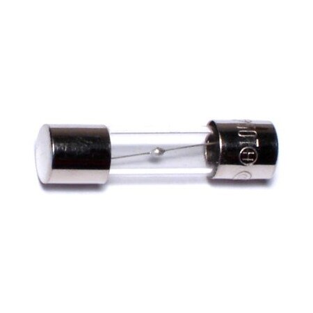 Midwest Fastener Glass Fuse, GDC Series, Time-Delay, 5A, 250V AC, 5 PK 67243